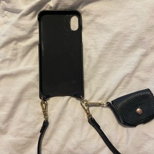 Bandolier for iPhone X, including AirPod carrier. Black. Used.